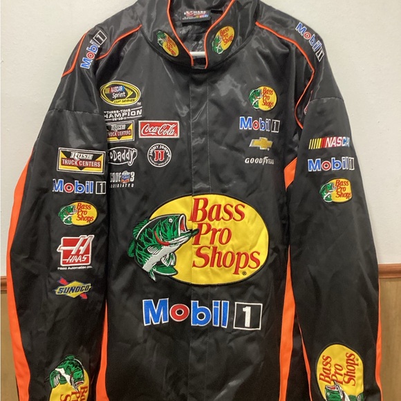 Chase Authentics Other - Tony Stewart #14 Bass Pro Shops Mobil 1 Racing Jacket - Black & Orange